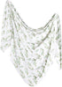 Copper Pearl Large Premium Knit Baby Swaddle Receiving Blanket Fern