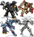 Transforming Mech Robot Building Blocks Set, 4 Types of Destroy Warrior City