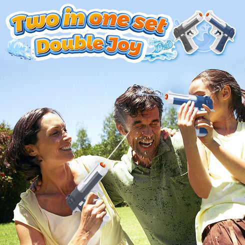 2 Pack Squirt Gun Water Blaster - Water Pistol Toys for Kids, Ideal Summer Gifts for Outdoor Shooting Game