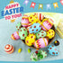 CJYGEGE 3 Inch 30 Pack Jumbo Plastic Easter Eggs - Premium Colorful Fillable Empty Easter Eggs Bulks for Easter Basket