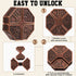 9 3D Wettarn Pcs Metal Brain Teaser Puzzles Teaser Steel Puzzle for Adults Unlock Interlocking Games IQ Education
