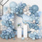 Amandir 173Pcs Dusty Blue Balloon Arch Garland Kit, Baby Light Dusty Blue