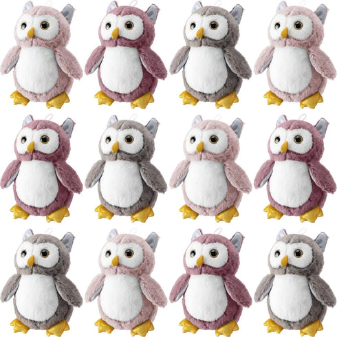 Jenaai 12 Pcs Owl Plush Stuffed Animals for Babies Soft Plush Toy