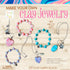 Hapinest Make Your Own Clay Jewelry Arts and Crafts Kit for Girls Ages 8-12, 3 Bracelets and 3 Necklaces