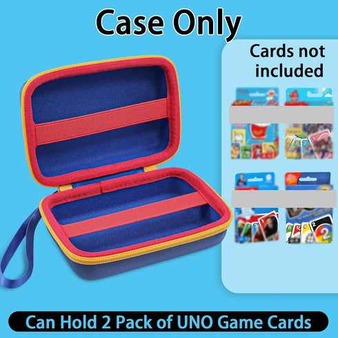 300 Aenllosi Storgae Card Case for UNO Card Game,Hard Case Capacity Max for Cards(Case Only,Blue)