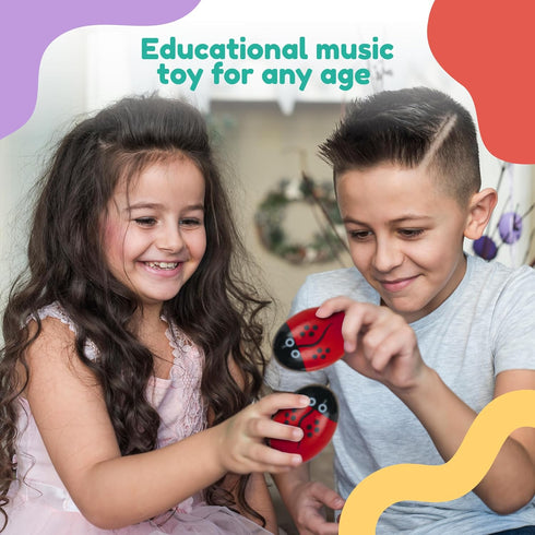 Set Stoie's Musical Toys for Toddlers, Wooden Percussion Instruments Toy for Kids Baby Preschool Educational Musical