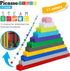 PicassoTiles 259pcs Magnetic Brick Tile Building Block Combo Set, Compatible with Other Tiles for Ages 3+