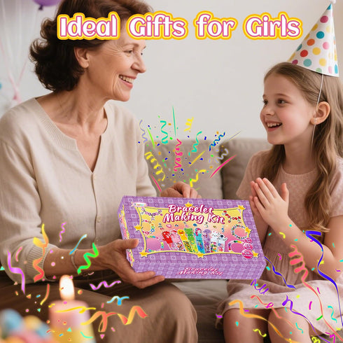 Kids,24 4-8 klmars Bracelet Making Party Favors for Bracelet Wands Crafts for Girls Ages Years Old,Birthday Goodie Bags