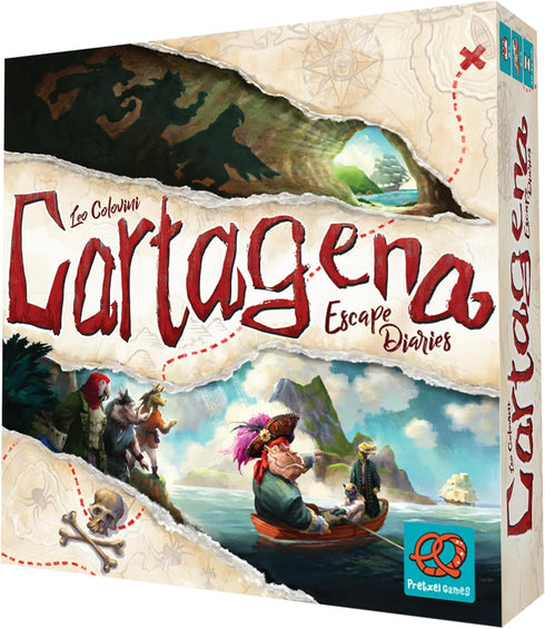Cartagena Escape Diaries Board Game, Pirate Adventure Strategy Game for Kids and Adults, 2-5 Players