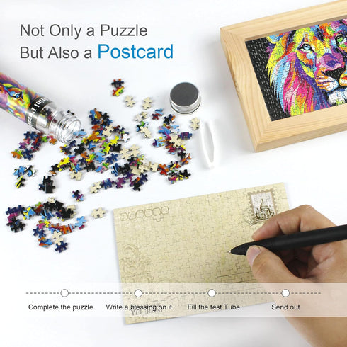 Mini Jigsaw Puzzles for Adults - 234 Pieces Small Test Tube Puzzle, Challenging Micro Puzzle (8 Pack-4)