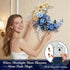 Set, Blue Moon Flower Building Botanical Collection Crescent-Shaped Artificial Flowers Building Blocks Kit Compatible