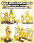 LADFAR Blocks,37pcs Magnetic Tiles for Kids, Construction Magnetic Building STEM Educational Magnet Toys, Ideal Gift