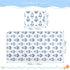 EtherSpher 28" 52" Blue Missiles Cooling Baby Crib Mattress x Absorbent Crib Bumper Pads for Baby&Toddler