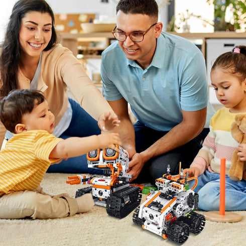 Bouraw 4 1 6-12 in STEM Educational Building Block Robot Kit - App & Remote Control Robot Toys for Kids Aged