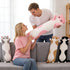 35.4 Inch) Cute Cat Plush Long Body Pillow Soft Cartoon Stuffed Animal Doll, Kawaii Cat Plushie Cuddle Toy for Kids