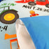 4 Set Set Piece Toddler Bedding for Boys,Cars Construction Toddler Bed Comforter Includes Comforter,Flat Sheet,Fitted