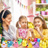 FLYSNK 8 Pack Jumbo Golden Easter Eggs Fillers with Eye-pop Fidget Stress Toys, Easter Basket Stuffers Fillers Large