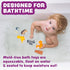 6 Pack Set Tub Works Woodland Animals Watertight Baby Bath Toys, | Sealed, No Hole Bath Toys Design Keeps Moisture Out