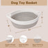 Goodpick Small Woven Storage Basket with Handles, Organizing Dog Basket, 12"X 8" X 5" Mixed Brown