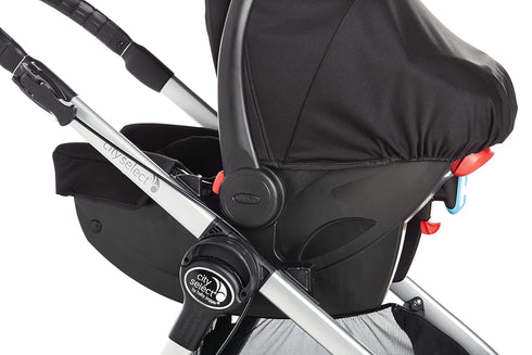 Baby Jogger Car Seat Adapter for City Select Stroller + City Select LUX Stroller, Black - Compatible with Graco