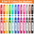 Vakuny 96pcs 12 Set Bingo Daubers Bulk for Kids, Washable Art Dot Markers, Colors Preschool Do A Dot Art Markers Paint