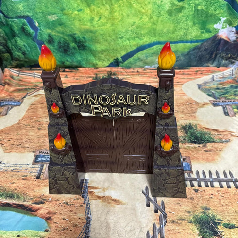 Dinosaur Toys for Kids 3-7, Realistic Jurassic Figures with Park Gate, Educational Play Set for Boys & Girls