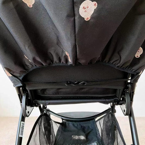 Black Outdoor Stroller Rain Cover - Durable Oxford Cloth