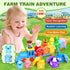 GooMags 1 2 3 Set Counting 9 10 2 Montessori Toys for Toddlers Years Old, Farm Animal Train with Matching Sorting