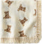 Little Jump Cotton Muslin Swaddle Blankets with Tassel, Boho Bohimia Muslin Baby