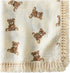 Little Jump Cotton Muslin Swaddle Blankets with Tassel, Boho Bohimia Muslin Baby