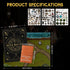 32 100+ 1" CZYY DND Battle Map Book Reusable Dry/Wet Erase Mats with Scenery Decals, Grid & Lay-Flat Binding - Portable