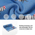 100% 30x40 inches Opewod Baby Blanket Knitted Cotton Soft Blankets for Newborn Boy Girls Cute Dog Dachshund Jean Blue