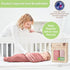 100% 47 47 Inch Cozy Organic Cotton Muslin Baby Blanket - x Breathable Muslin Baby Girl Blanket, Hypoallergenic