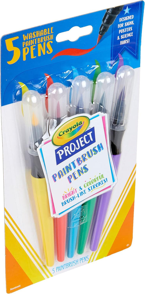 Crayola Washable No Drip Paint Brush Pens, Paint Set for Kids, 5 ct by Crayola