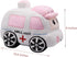 Soft Plush Ambulance Stuffed Car Toy, Cute White Truck Plushie, Excellent Gifts for Kids or Birthday Party (10.6 Inches)