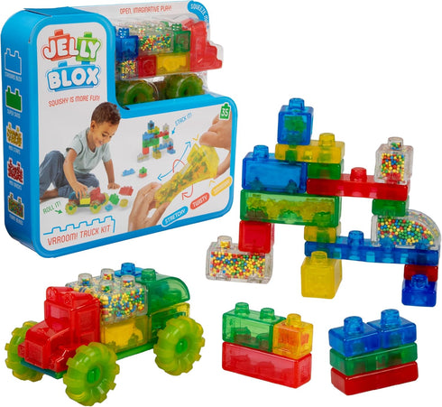 Goliath Jelly Blox Vrroom! Truck Kit | Includes 35 Blocks | Toddler