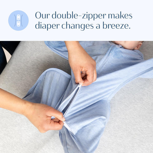 Cozy 3-6 SleepingBaby Zipadee-Zip Transition Swaddle - Baby Swaddling Blanket with Zipper Convenience - Roomy Wearable