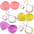 12 Pack Set JOYIN Prefilled Easter Eggs with Jewelry Toys, Different Designs of Necklaces and Bracelets Girls Jewelry