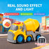 7.7" 2-4, Set 18M+, 2, 3, 4 P&C Toddlers Construction Cement Mixer Truck Toys for Ages Mixer Truck Vehicle Car