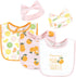 Hudson Baby Unisex Baby Cotton Bib and Headband Set