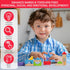 MOMOARI Set -100 5 7 18 Alphabet Number Wooden Building Blocks Blocks in Water Paint Colors and Shapes. Preschool