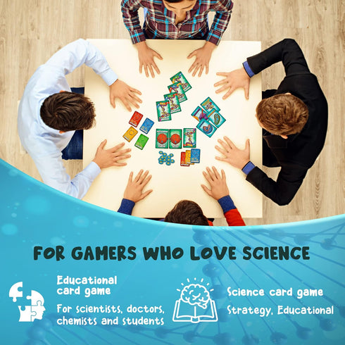 Genius Games Peptide: A Protein Building Game | A Strategy Card Game with Accurate Science for Gamers and Teachers |