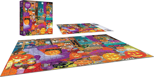 500 RoseArt - Witching Hour - Piece Halloween Jigsaw Puzzle - Spooky Seasonal Fun for Adults