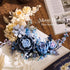 SUNHABI Set Flower Building for Adults, Crescent Moon Botanical Art Display, Creative Floral Home Dcor for Table
