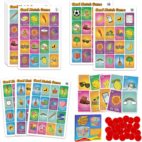 Loteria Mexican Bingo, Sight Word Bingo Games for Kindergarten, Spanish Learning Activities for Kids