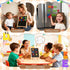 GINMIC Magnetic Letters and Numbers with Magnet Board, Alphabet ABC Magnets, Learning & Educational Toys - Uppercase