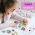 Yrinfay 89PC 46 12 DIY Unicorn Shrinking Plastic Art Kit - Pre-Cut Shapes, Markers & Accessories - Make Charms