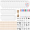 NACHLYNN 165 Pcs White Baby Bibs Baby Shower Games Set Including 36