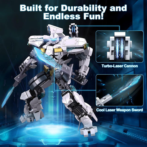 Sets 561 14+ Mech Robot Building Easter PCS Transforming Mecha Robot Model Kit Creative Building Display Gift Christmas