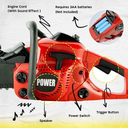 Set Set 3 4 5 6 7 8 Toy Choi's Toy Chainsaw - Chainsaw Toy for Kids Power Tool with Realistic Sound, Pretend Play Kids